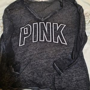 NWOT VS pink Gray long sleeve top